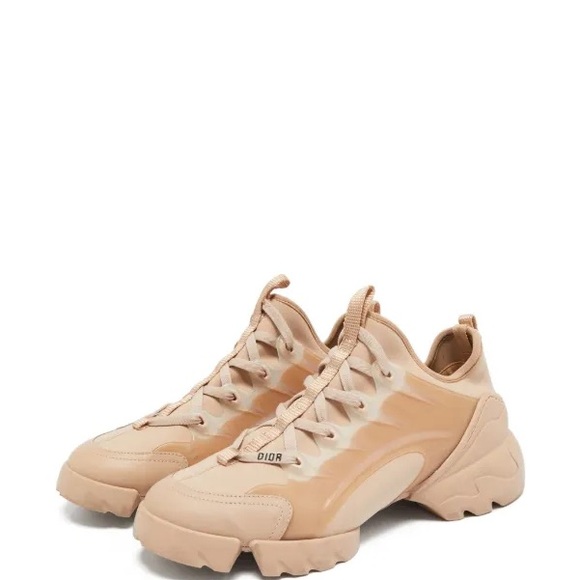 Dior Women's Tan Sneakers D connect - Picture 1 of 11